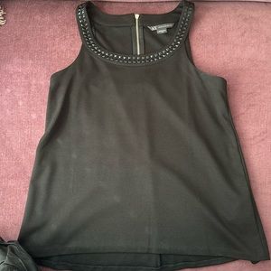 Armani Exchange shirt with no sleeves. Detailed collar. In excellent condition